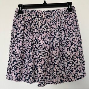 Floral mini skirt